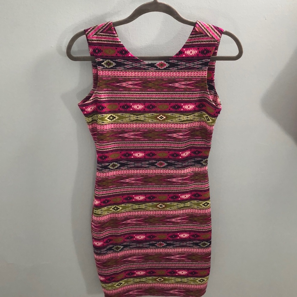 Tribal Print Bodycon Dress